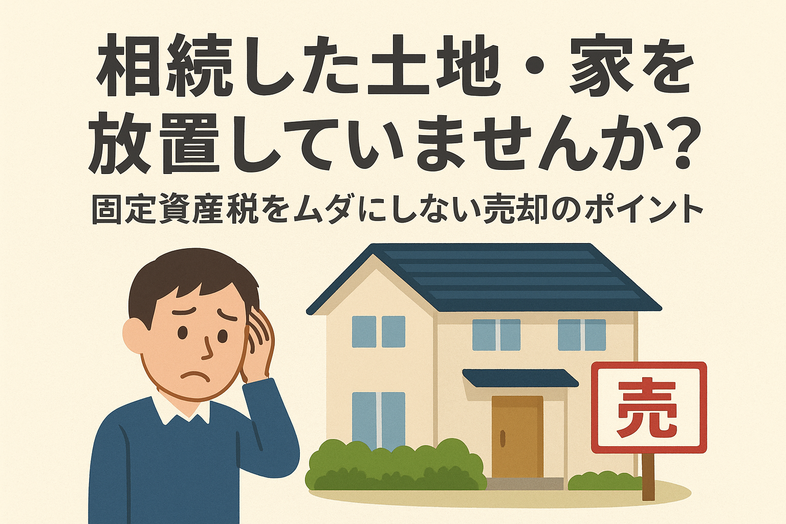 相続した土地・家を放置していませんか？固定資産税をムダにしない売却のポイント